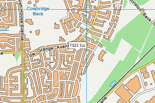 TS23 3JJ map - OS VectorMap District (Ordnance Survey)