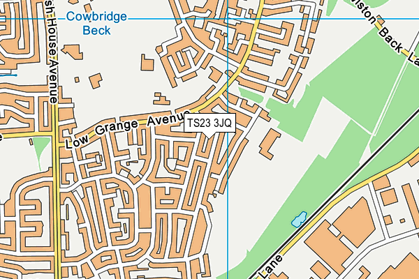 TS23 3JQ map - OS VectorMap District (Ordnance Survey)