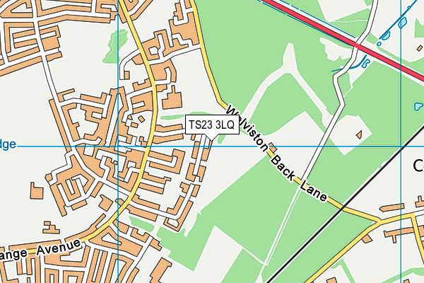 TS23 3LQ map - OS VectorMap District (Ordnance Survey)