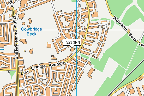 St Joseph's Catholic Primary School map (TS23 3NN) - OS VectorMap District (Ordnance Survey)
