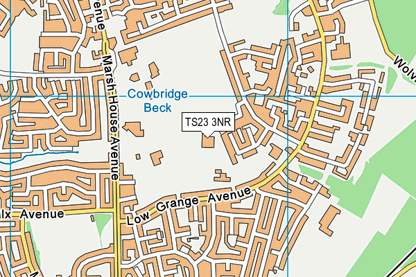 Oakdene Primary Academy map (TS23 3NR) - OS VectorMap District (Ordnance Survey)