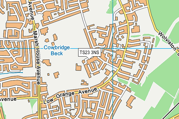 TS23 3NS map - OS VectorMap District (Ordnance Survey)