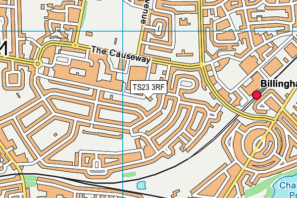 TS23 3RF map - OS VectorMap District (Ordnance Survey)