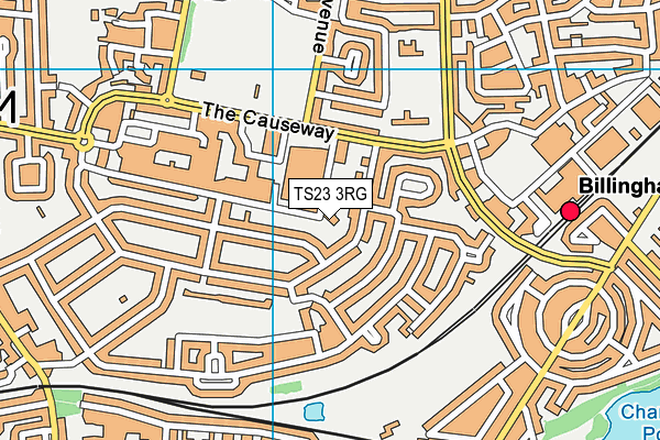 TS23 3RG map - OS VectorMap District (Ordnance Survey)