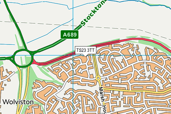 TS23 3TT map - OS VectorMap District (Ordnance Survey)