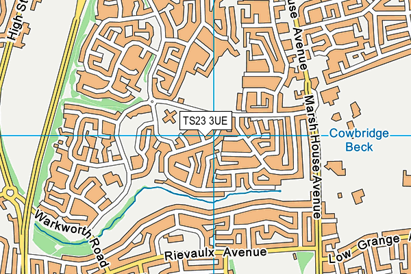 TS23 3UE map - OS VectorMap District (Ordnance Survey)