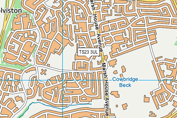 TS23 3UL map - OS VectorMap District (Ordnance Survey)