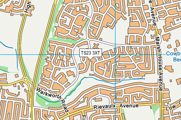 TS23 3XT map - OS VectorMap District (Ordnance Survey)