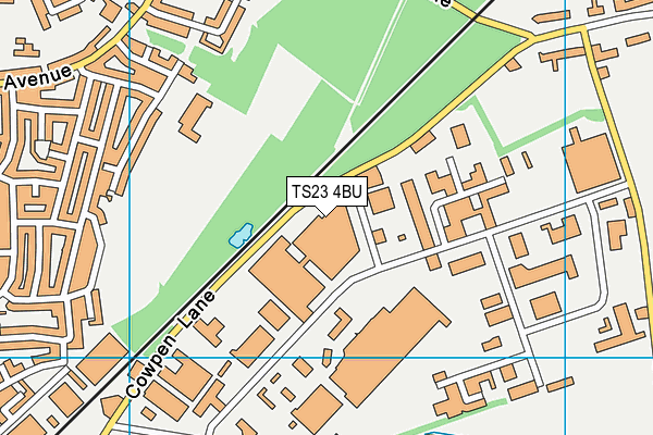 TS23 4BU map - OS VectorMap District (Ordnance Survey)