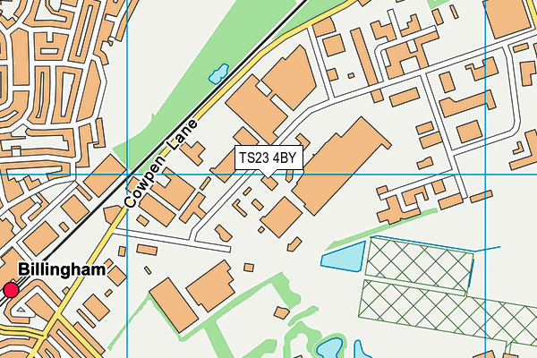 TS23 4BY map - OS VectorMap District (Ordnance Survey)