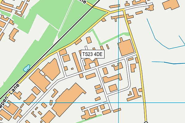 TS23 4DE map - OS VectorMap District (Ordnance Survey)