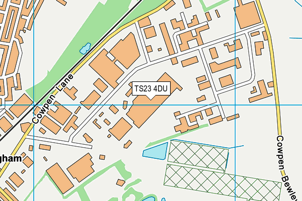 TS23 4DU map - OS VectorMap District (Ordnance Survey)