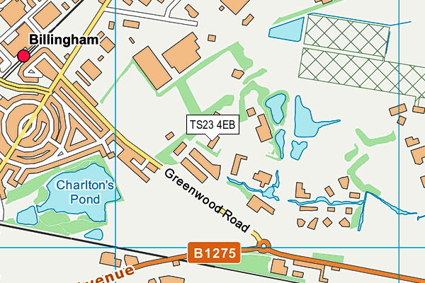 TS23 4EB map - OS VectorMap District (Ordnance Survey)