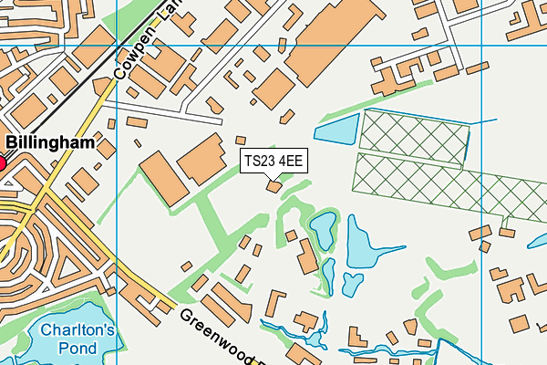 TS23 4EE map - OS VectorMap District (Ordnance Survey)