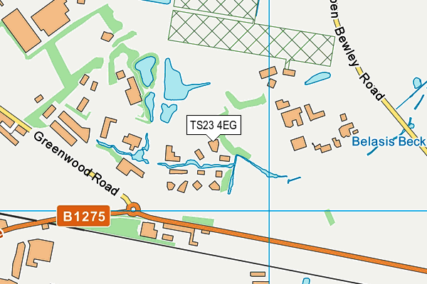 TS23 4EG map - OS VectorMap District (Ordnance Survey)