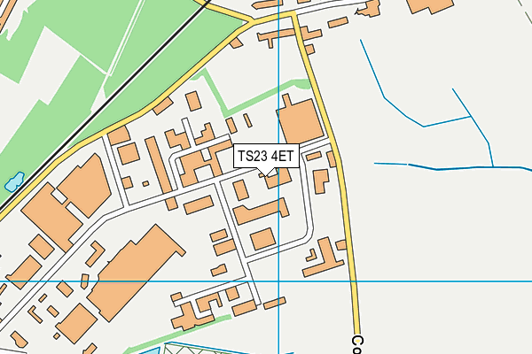TS23 4ET map - OS VectorMap District (Ordnance Survey)