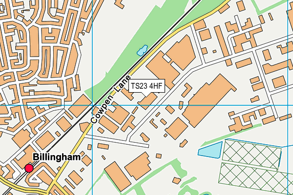 TS23 4HF map - OS VectorMap District (Ordnance Survey)