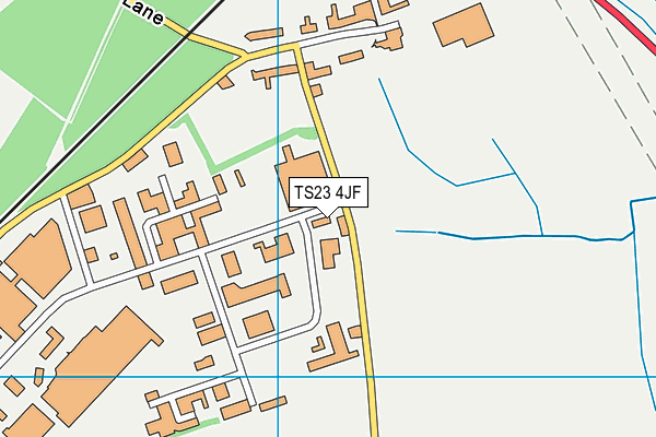 TS23 4JF map - OS VectorMap District (Ordnance Survey)