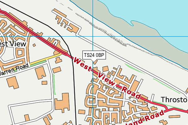 New Friarage map (TS24 0BP) - OS VectorMap District (Ordnance Survey)