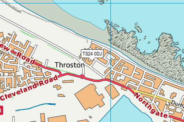 TS24 0DJ map - OS VectorMap District (Ordnance Survey)