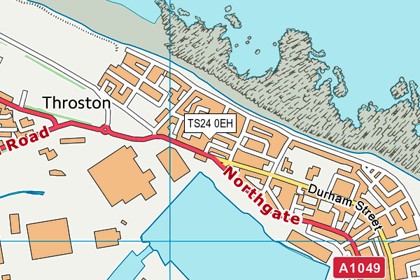TS24 0EH map - OS VectorMap District (Ordnance Survey)