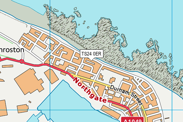 TS24 0ER map - OS VectorMap District (Ordnance Survey)