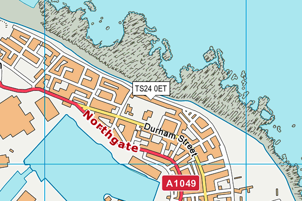 TS24 0ET map - OS VectorMap District (Ordnance Survey)