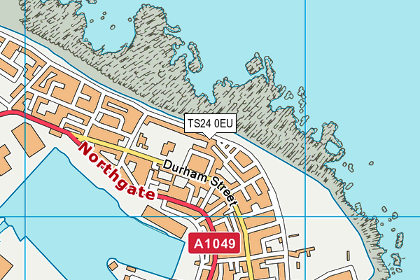 TS24 0EU map - OS VectorMap District (Ordnance Survey)