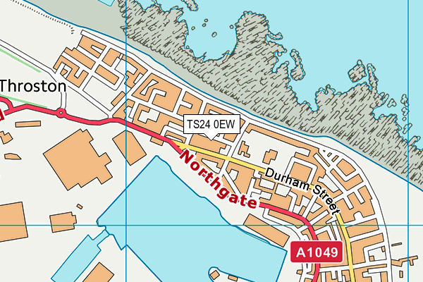 TS24 0EW map - OS VectorMap District (Ordnance Survey)