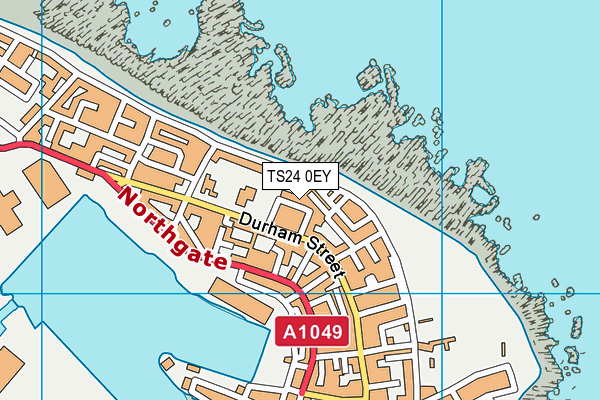 TS24 0EY map - OS VectorMap District (Ordnance Survey)