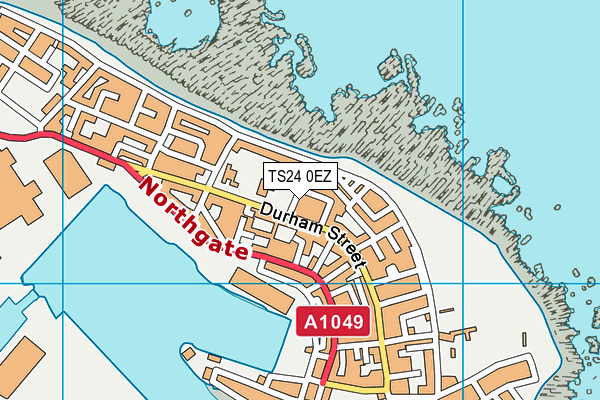TS24 0EZ map - OS VectorMap District (Ordnance Survey)