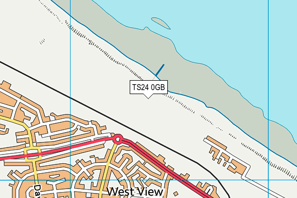 TS24 0GB map - OS VectorMap District (Ordnance Survey)