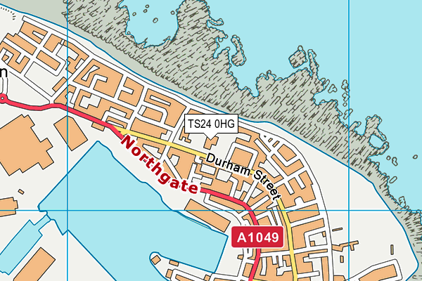 TS24 0HG map - OS VectorMap District (Ordnance Survey)
