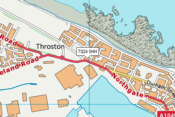 TS24 0HH map - OS VectorMap District (Ordnance Survey)