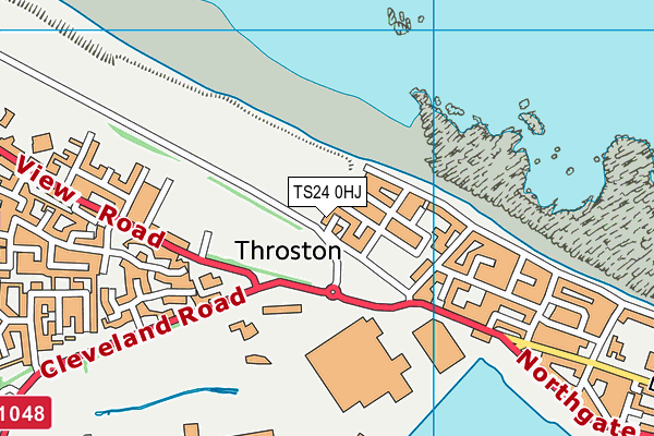 TS24 0HJ map - OS VectorMap District (Ordnance Survey)