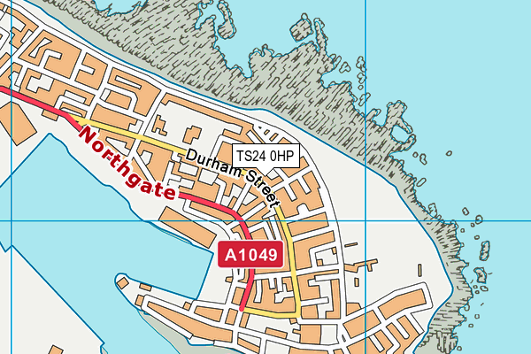 TS24 0HP map - OS VectorMap District (Ordnance Survey)