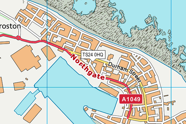 TS24 0HQ map - OS VectorMap District (Ordnance Survey)