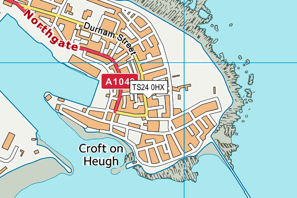 TS24 0HX map - OS VectorMap District (Ordnance Survey)
