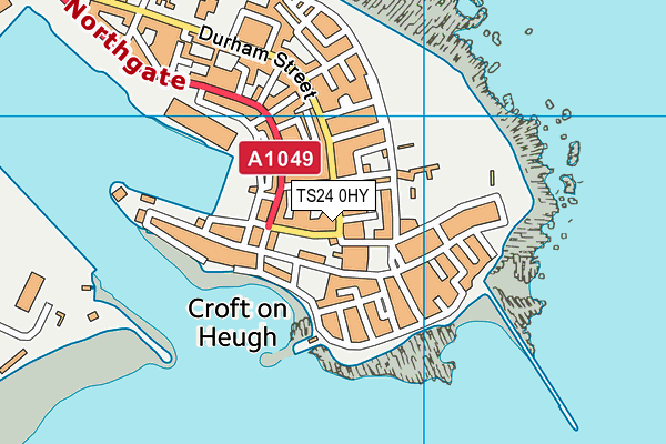 TS24 0HY map - OS VectorMap District (Ordnance Survey)