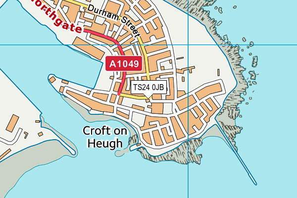 TS24 0JB map - OS VectorMap District (Ordnance Survey)