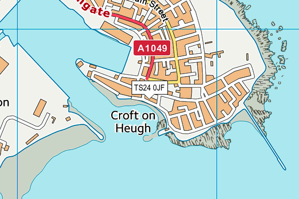 TS24 0JF map - OS VectorMap District (Ordnance Survey)