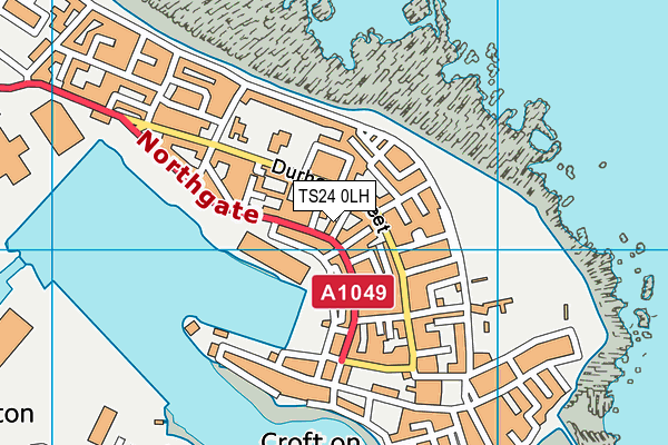 TS24 0LH map - OS VectorMap District (Ordnance Survey)