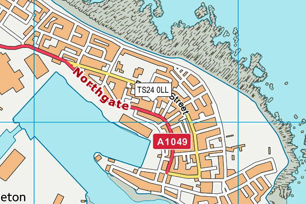 TS24 0LL map - OS VectorMap District (Ordnance Survey)