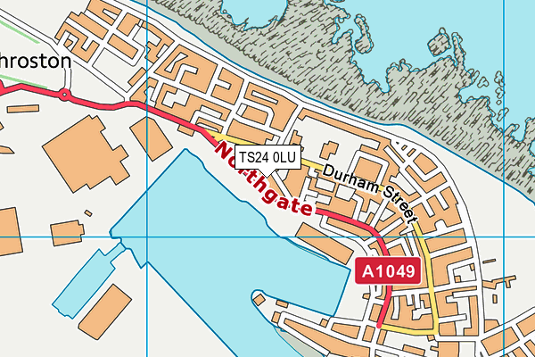 TS24 0LU map - OS VectorMap District (Ordnance Survey)