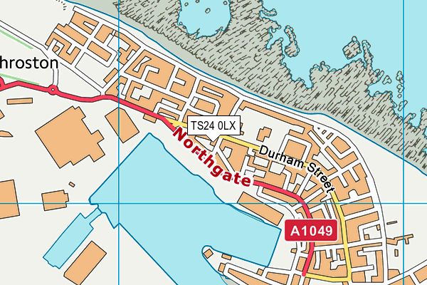 TS24 0LX map - OS VectorMap District (Ordnance Survey)