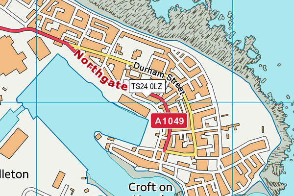 TS24 0LZ map - OS VectorMap District (Ordnance Survey)
