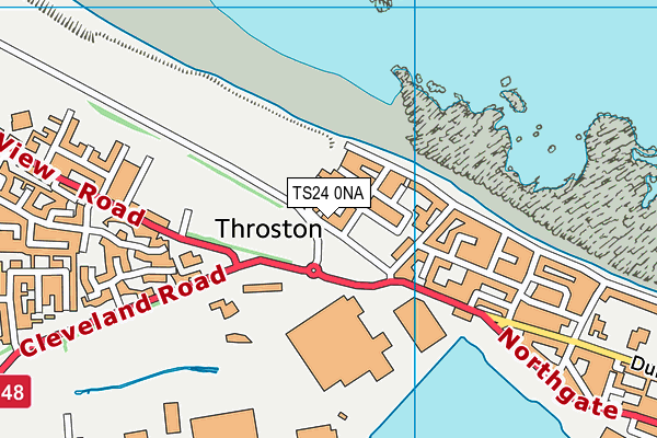 TS24 0NA map - OS VectorMap District (Ordnance Survey)