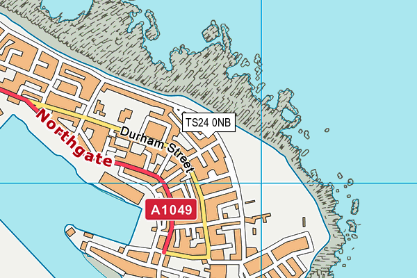 TS24 0NB map - OS VectorMap District (Ordnance Survey)
