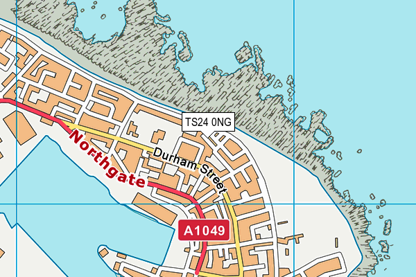 TS24 0NG map - OS VectorMap District (Ordnance Survey)