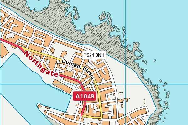 TS24 0NH map - OS VectorMap District (Ordnance Survey)